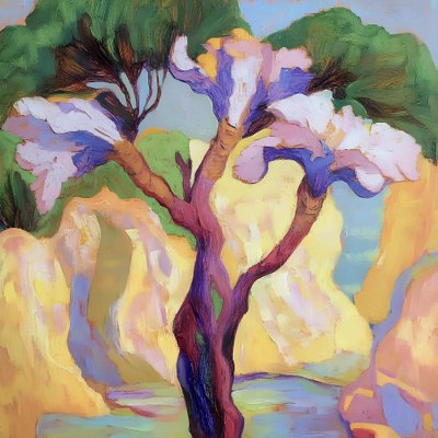 Vibrant Abstract Tree by Avanesova Elena