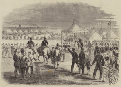 The Rifle-Shooting Contest at Wimbledon, Her Majesty Firing the First Shot by B. Clayton