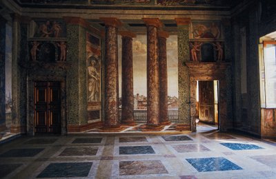 Fresco in Hall of Perspectives by Baldassarre Peruzzi