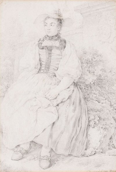 Bernese Costume Girl by Balthasar Anton Dunker