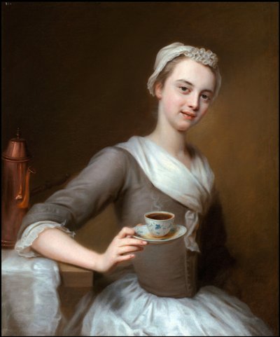 Offering a Cup of Coffee by Balthasar Denner