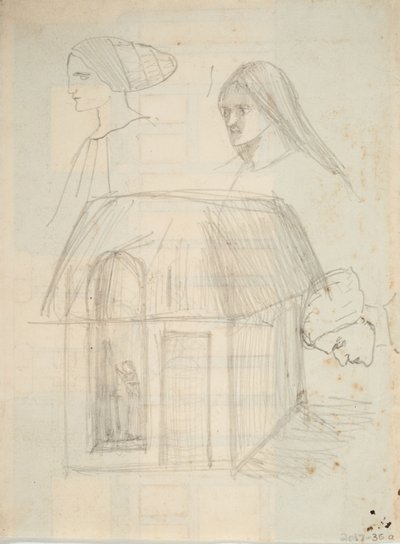 Unidentified Architectural Sketch by Barbara Leigh Smith Bodichon
