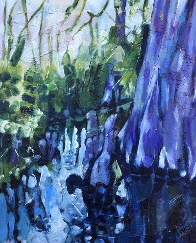 Blue Cypress Waters by Barbara Piatti