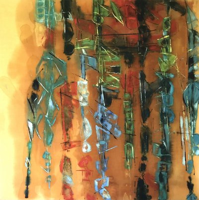 Colorful Abstract Columns by Barbara Piatti