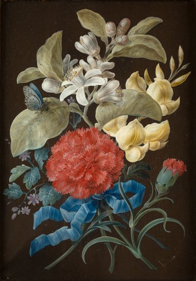 Set of Four Still Lifes with Butterflies by Barbara Regina Dietzsch