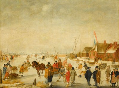 Enjoying the Ice by Barent Avercamp