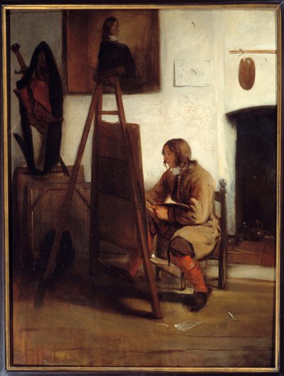 A Young Painter in His Workshop by Barent Fabritius