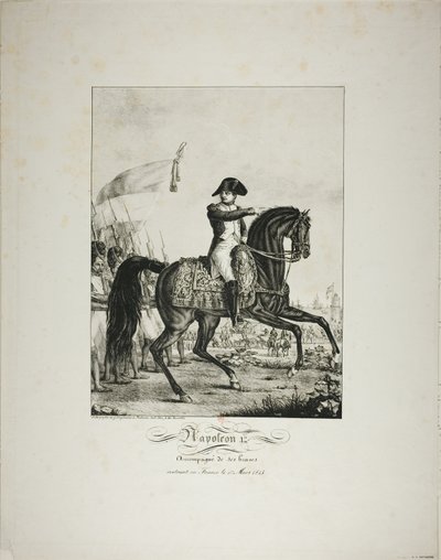 Napoleon Accompanied by his Good Men, Returning to France on March 1, 1815 by Baron François Pascal Simon Gérard