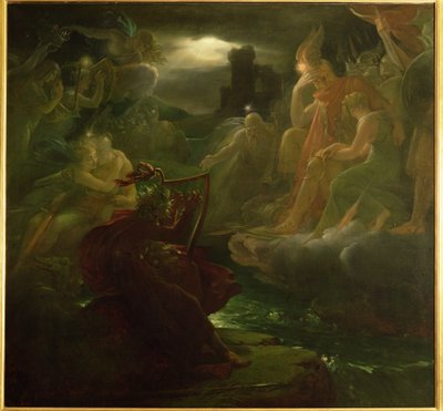 Ossian Conjuring up the Spirits on the Banks of the River Lora with the Sound of his Harp by Baron François Pascal Simon Gérard
