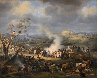 Napoleon with His Troops on the Eve of Battle by Baron Lejeune Louis François