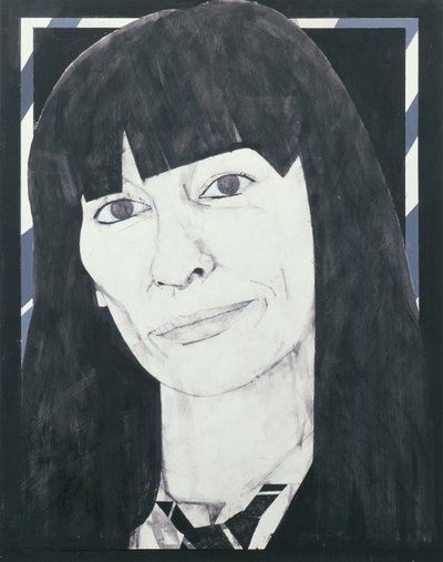 Portrait of Beryl Bainbridge, illustration for Cosmopolitan, 1970s by Barry Fantoni