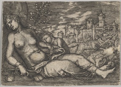 The Course of the World (Sleeping Justice) (copy) by Barthel Beham
