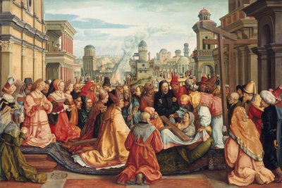 History Cycle: Discovery of the True Cross by St. Helena by Barthel Beham