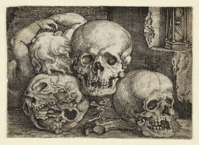 Child with Three Skulls by Barthel Beham
