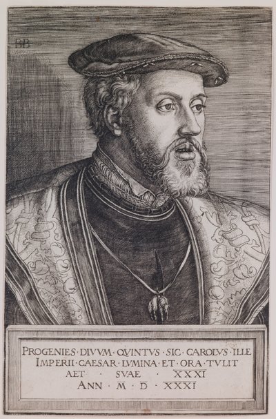 Portrait of Charles Quint by Barthel Beham