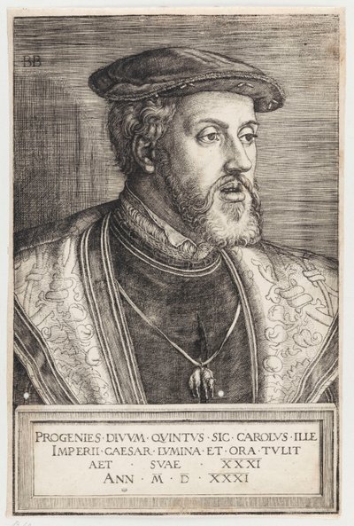 Portrait of Emperor Charles V by Barthel Beham