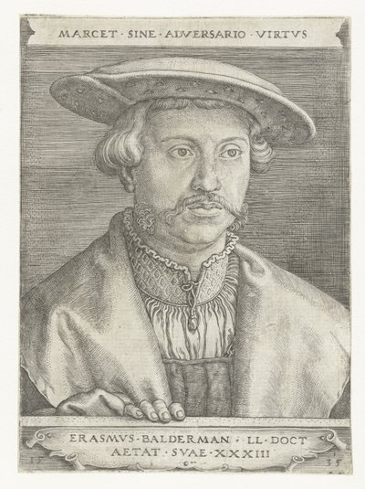 Portrait of Erasmus Balderman by Barthel Beham