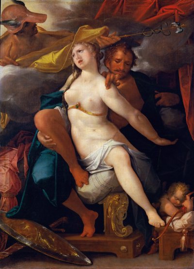 Venus and Mars warned by Mercury by Bartholomaeus Spranger