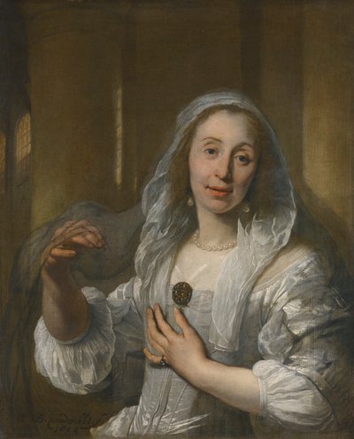Portrait of a Woman in White by Bartholomeus van der Helst