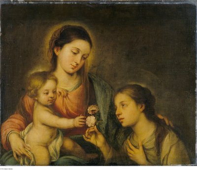 The Virgin and Child with Saint Rose of Viterbo by Bartolomé Esteban Murillo