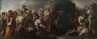 Moses Striking Water from the Rock by Bartolomé Esteban Murillo