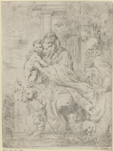 Holy Family with the Young John the Baptist by Bartolomeo Biscaino