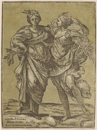 Alliance of Peace and Abundance by Bartolomeo Coriolano after Guido Reni