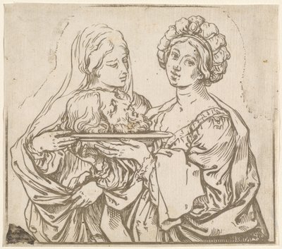 Herodias and Salome by Bartolomeo Coriolano after Guido Reni