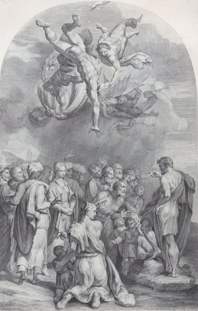 Saint John the Baptist Preaching to a Large Crowd and Baptizing Children by Bartolomeo Crivellari, Gabriel Söderling