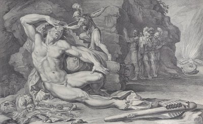 Ulysses Driving a Burning Stake into Polyphemus