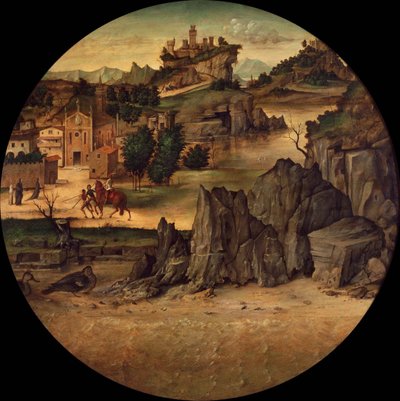 Landscape with Castles, Late 15th Century by Bartolomeo Montagna