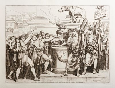 Brutus and Collatinus Swear to Expel the Tarquins by Bartolomeo Pinelli