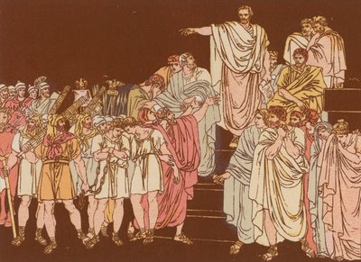 Brutus Condemning His Sons to Death by Bartolomeo Pinelli