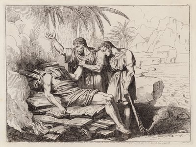 Burning of the Decapitated Body of Pompey by Bartolomeo Pinelli