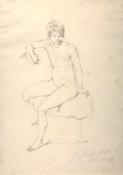 Female Model by Bartolomeo Pinelli