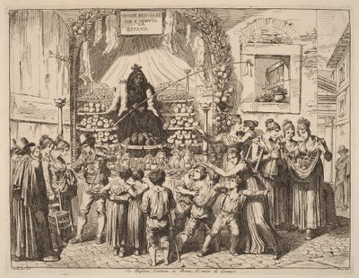 La Befana by Bartolomeo Pinelli
