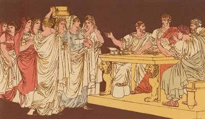 Roman Ladies Bringing Their Ornaments by Bartolomeo Pinelli