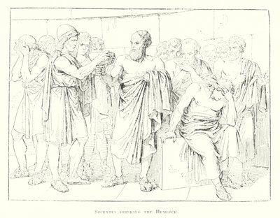 Socrates drinking the Hemlock by Bartolomeo Pinelli