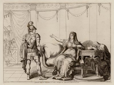 Sophonisba receives the poison brought to her by Massinissa by Bartolomeo Pinelli