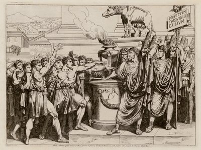 The Oath of Brutus by Bartolomeo Pinelli