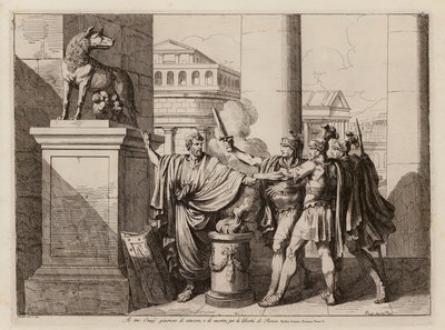 The Oath of the Horatii by Bartolomeo Pinelli
