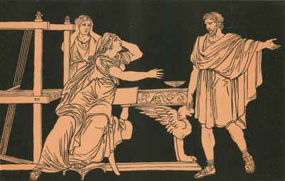 The Mother of Euryalus Receiving the News of His Death by Bartolomeo Pinelli
