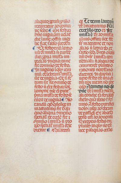 Missale: Fol. 173v: Music for Alleluia etc. at beginning of Easter by Bartolommeo Caporali