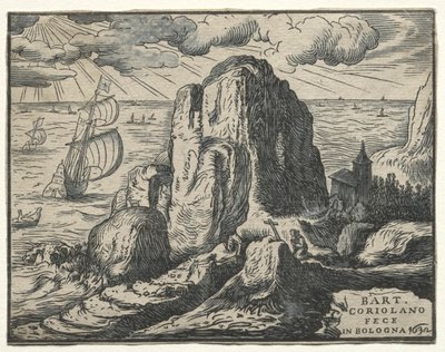 Cliff on the Seashore by Bartolommeo Coriolano