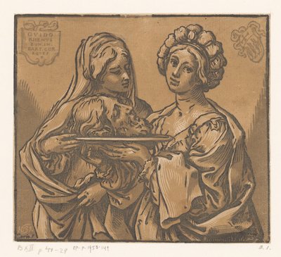 Herodias and Salome with the Head of John the Baptist by Bartolommeo Coriolano