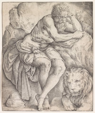 Saint Jerome by Battista Franco