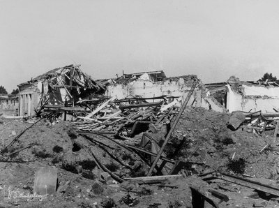 The bombardments of Sermide: buildings damaged during the second world war by Bayard and Bertall