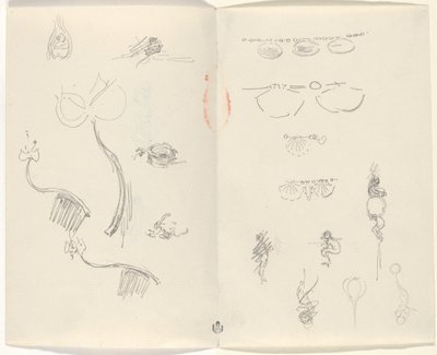 Studies for Jewelry Designs [verso] by Beatrice Godwin Whistler