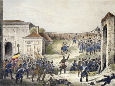 Antwerp: The Last Attack of Dutch Troops, 27th October 1830 by Belgian School