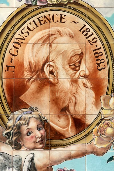 Bar Interior, Ceramic Panel, Helman Ceramiques Bruxelles by Belgian School